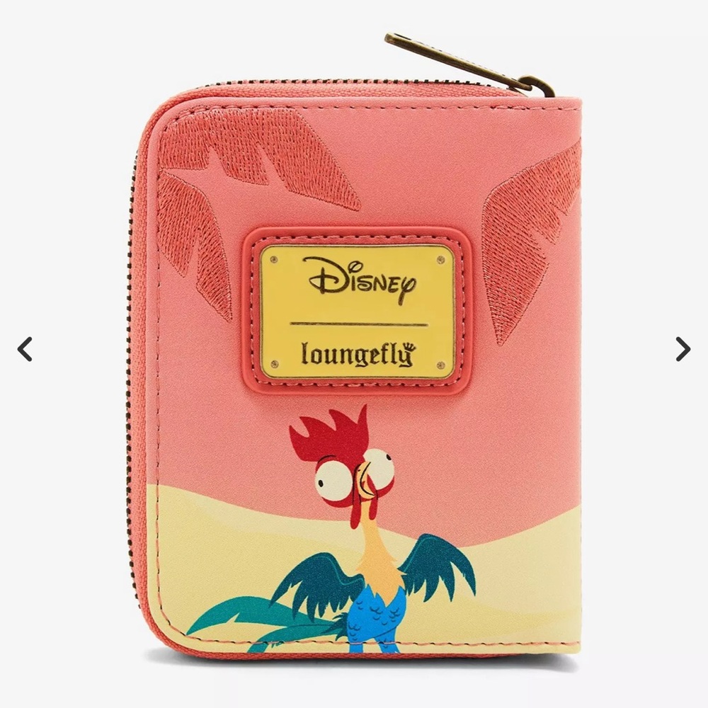 Loungefly Disney Moana Pua & Hei Hei Sunset Wallet - Picture 11 of 12